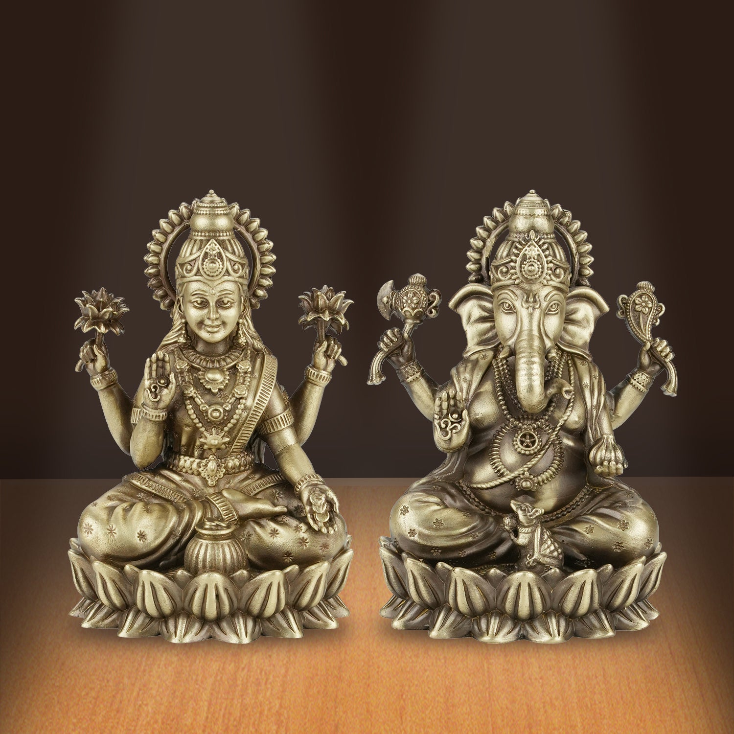 Kamalasan Ganesh & Laxmi Combo - 5 Inch