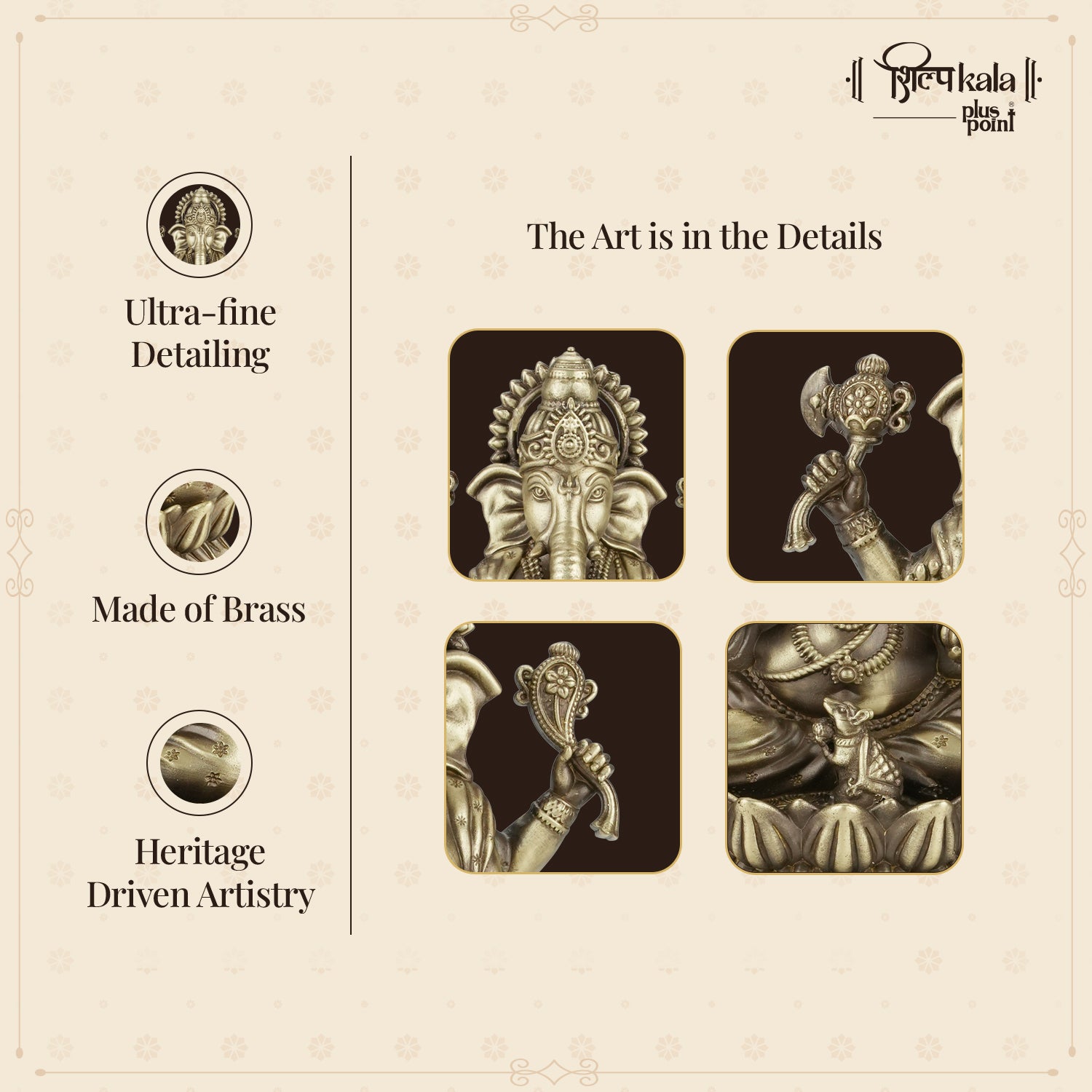 Kamalasan Ganesh - 5 Inch