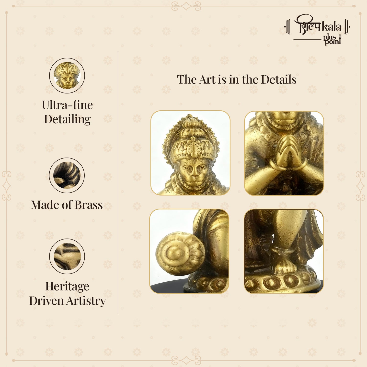 Hanuman - Pranam Mudra (Car Dashboard Covered)