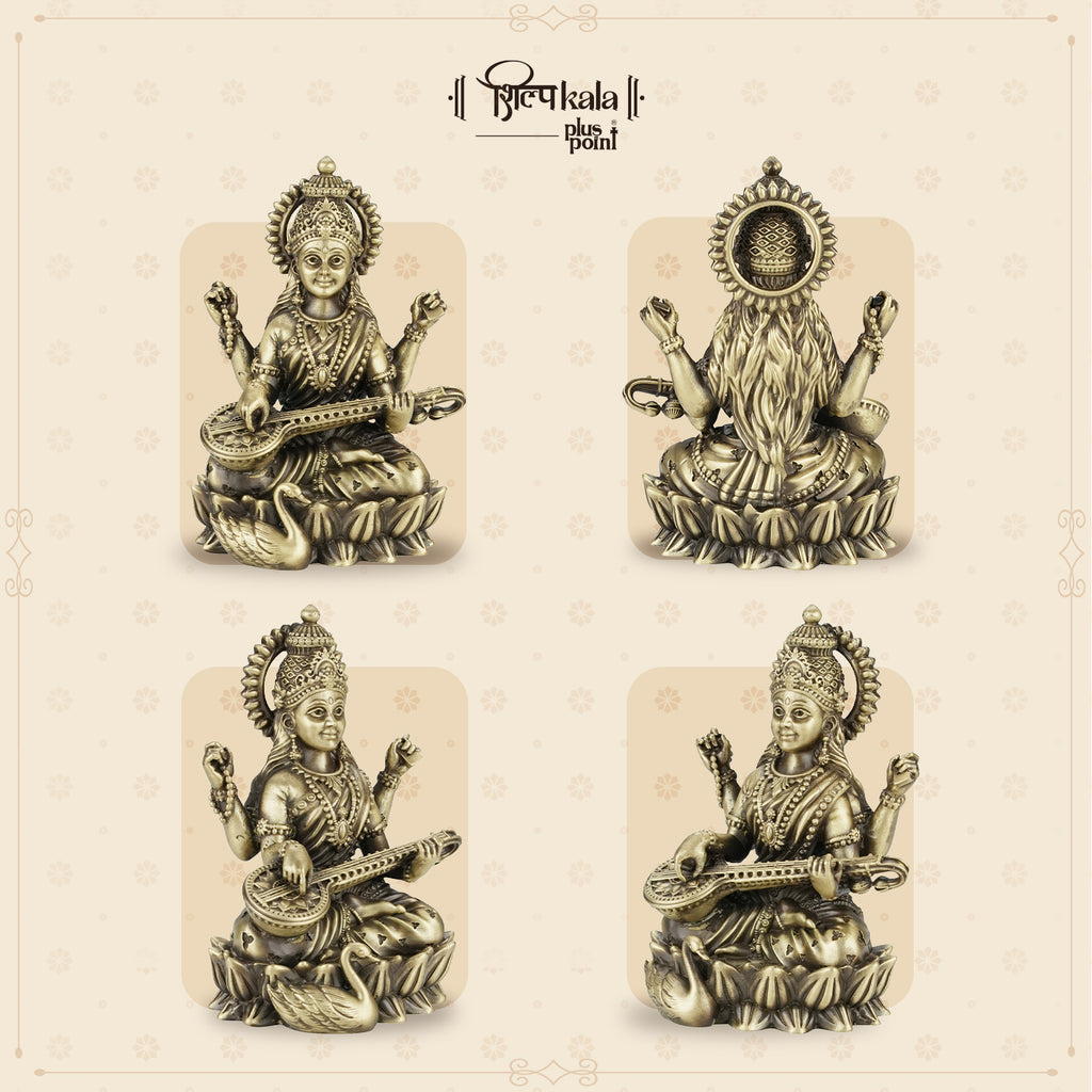 Kamalasan Saraswati - 5 Inch