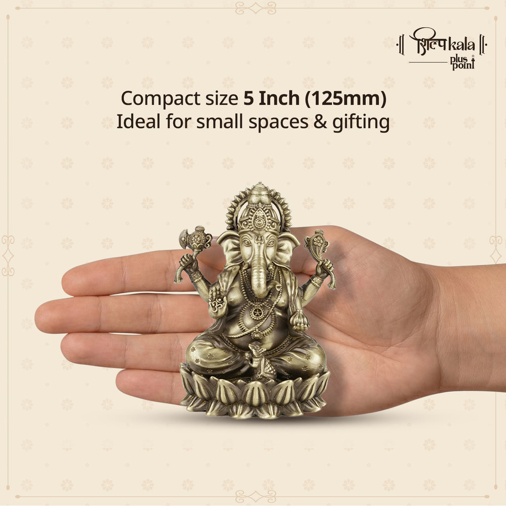 Kamalasan Ganesh - 5 Inch