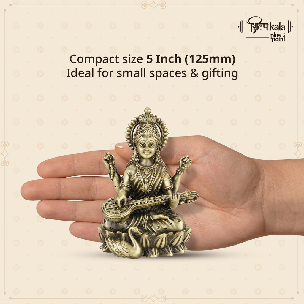 Kamalasan Saraswati - 5 Inch