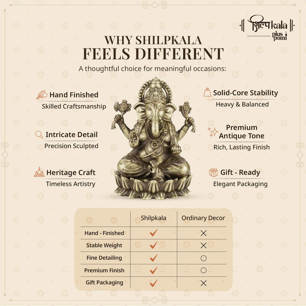 Kamalasan Ganesh - 5 Inch