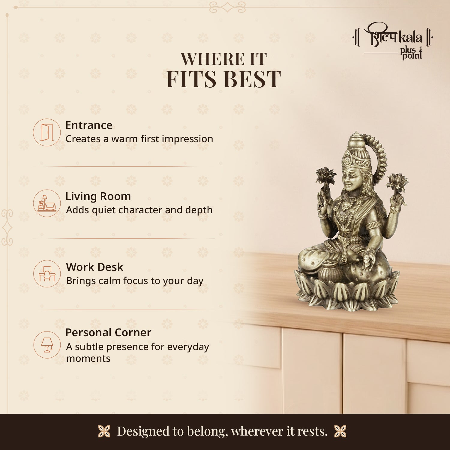 Kamalasan Laxmi - 5 Inch
