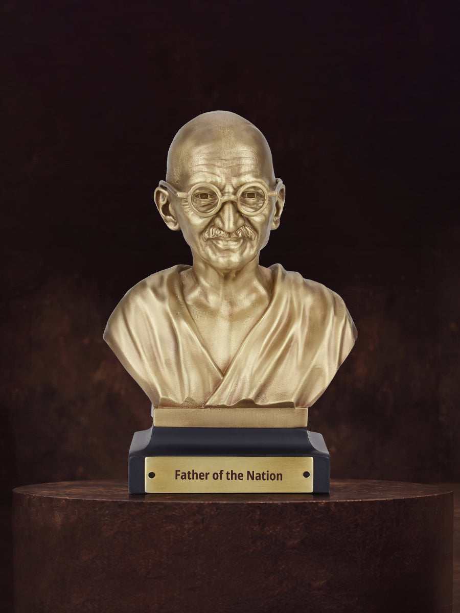 Mahatma Gandhi brass bust