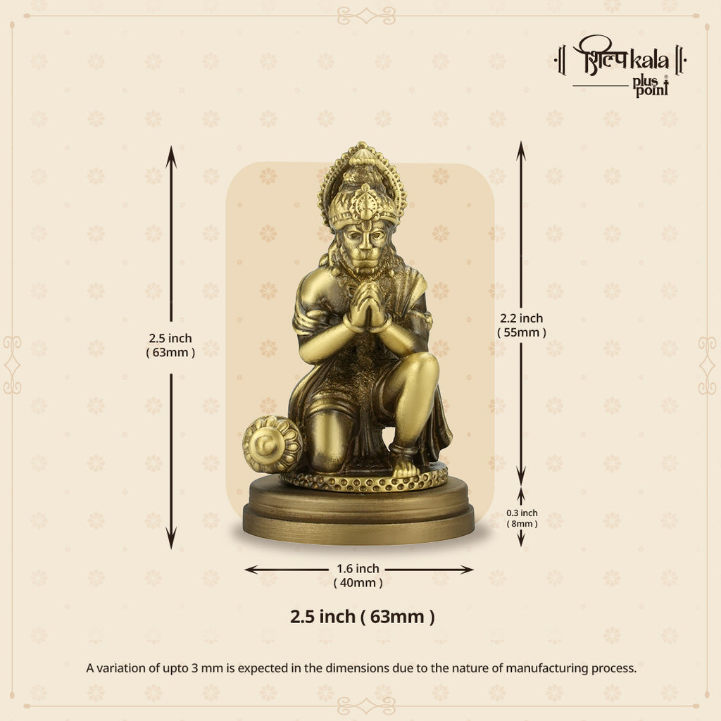 Hanuman -  Pranam Mudra (Car Dashboard Open)