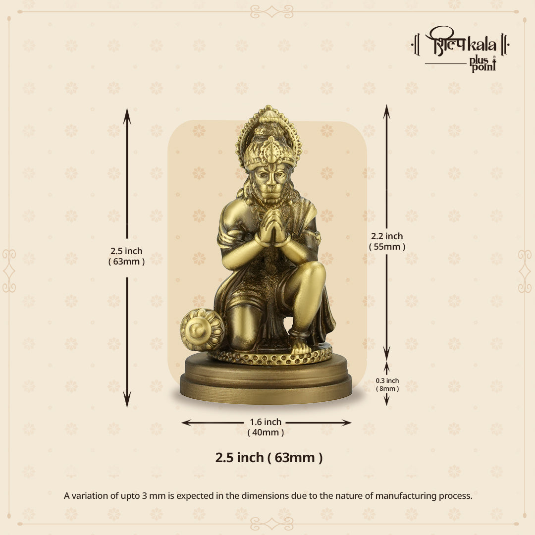 Hanuman -  Pranam Mudra (Car Dashboard Open)